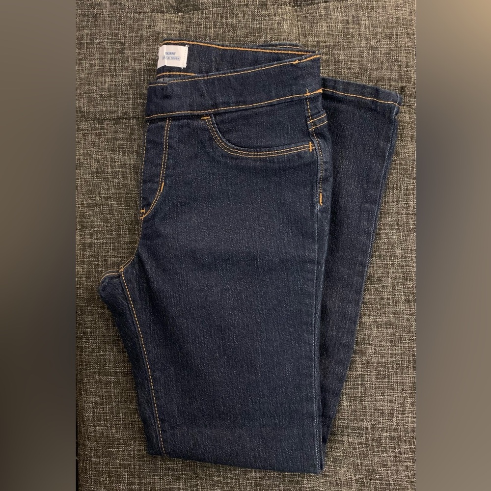 Old Navy - Sz Girls Large 10/12 - Skinny Built Tough Pull-on Jeans Jeggings